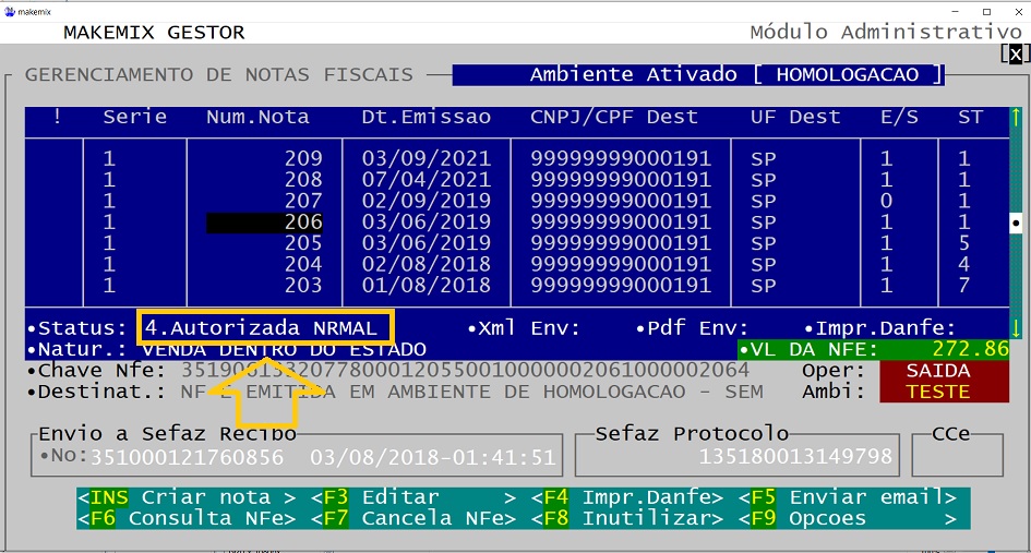 com o nome do XML preenchido no campo aperte o botao OK para concluir a correcao